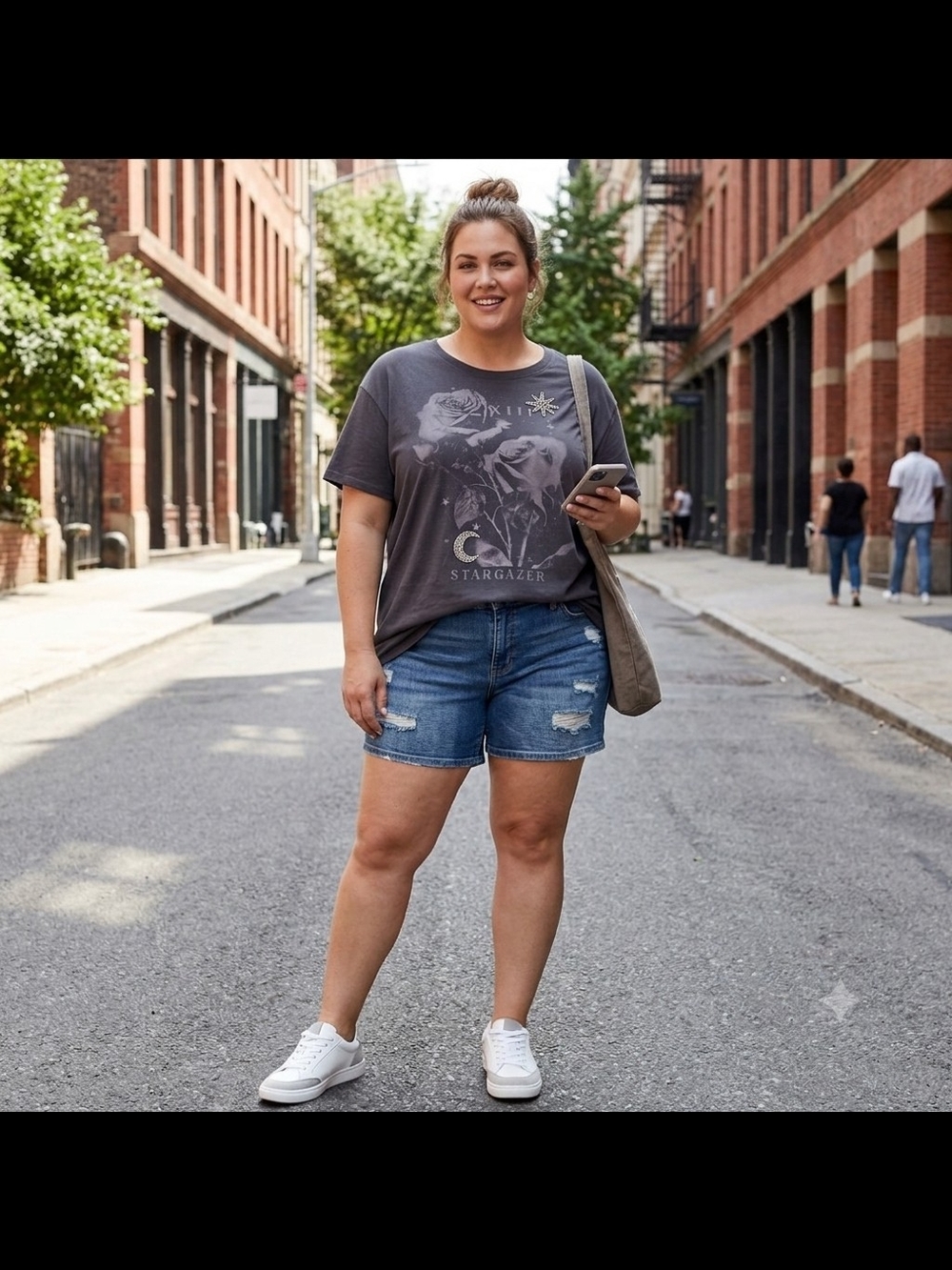 NWT Torrid Relaxed Heritage Jersey Crew Stargazer Graphic Tee Obsidian Size 2X